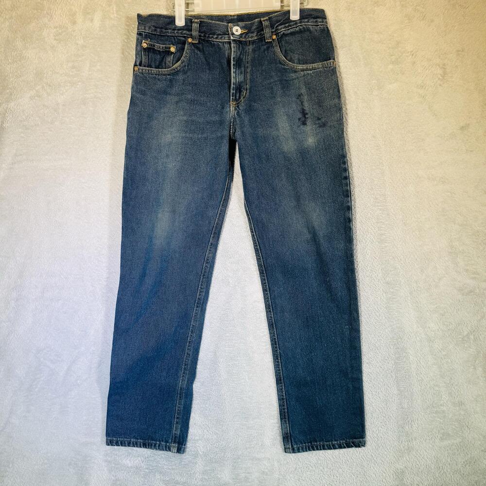 Levi's 501 Jeans Mens 33x28 Blue Denim Regular Fit Straight Leg Button Fly